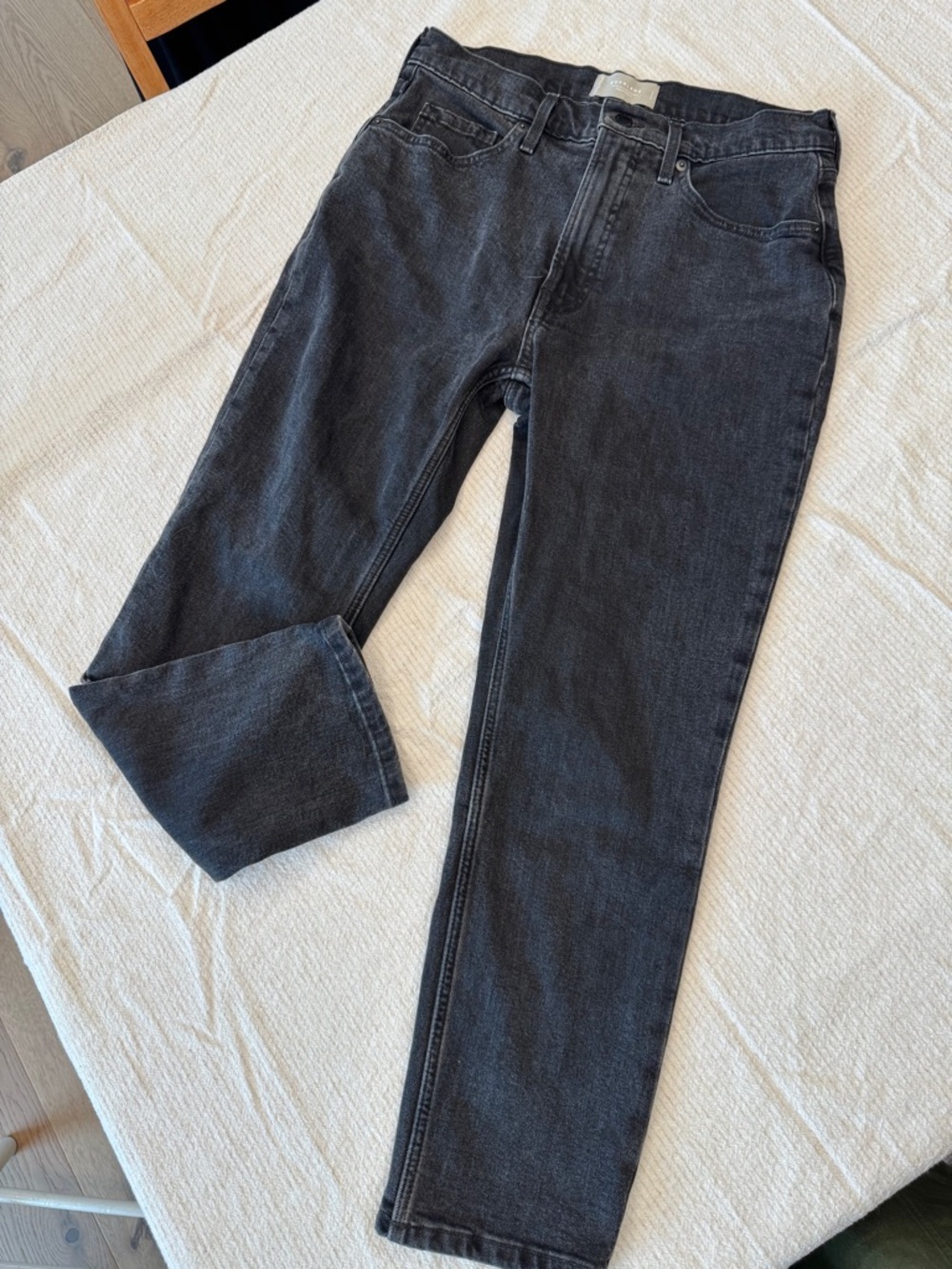 Everlane Cheeky original Black High-Rise Straight-Leg Jeans 29 - Picture 5 of 12